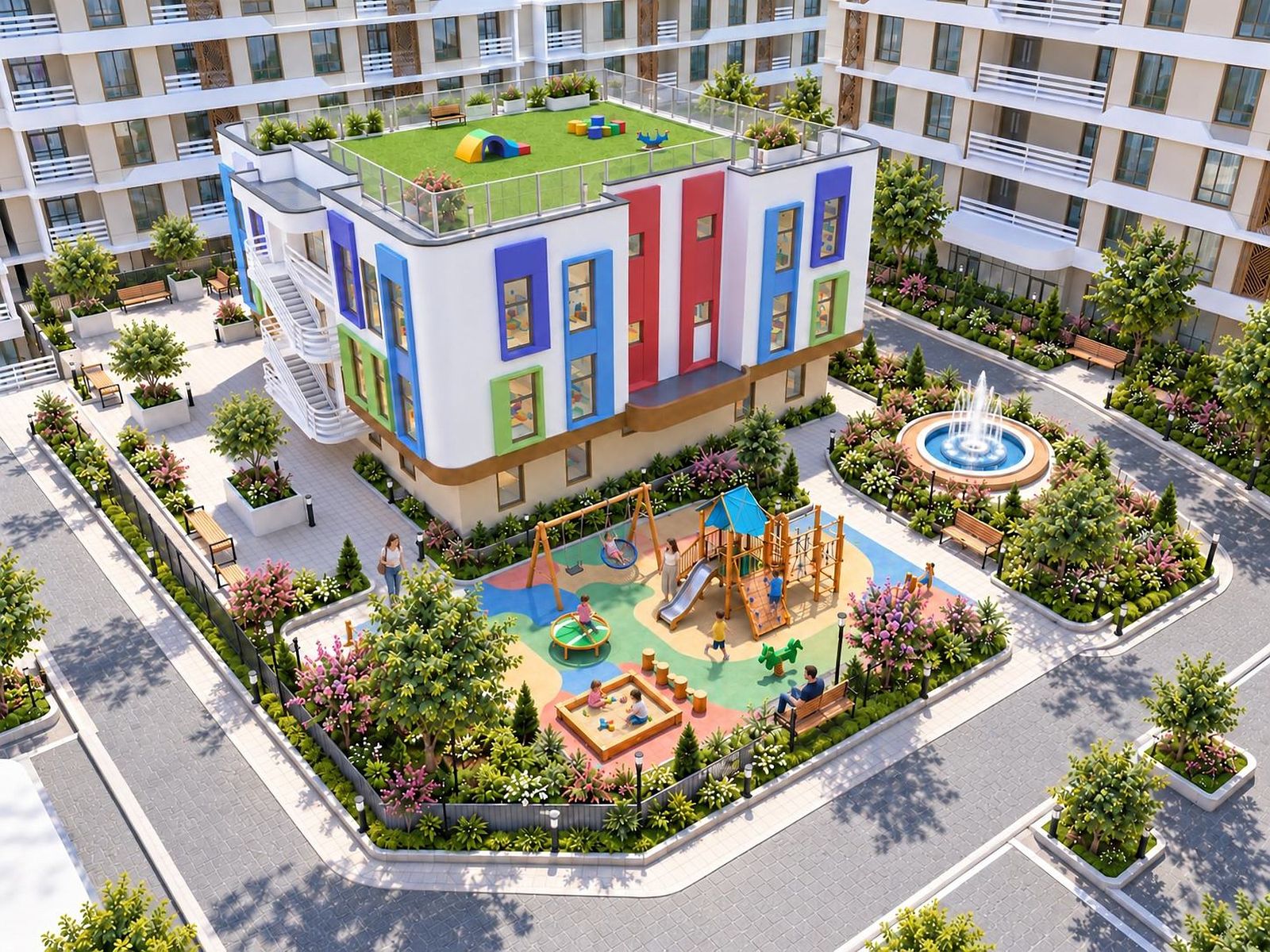 Детская площадка во дворе ZAMON Residence
